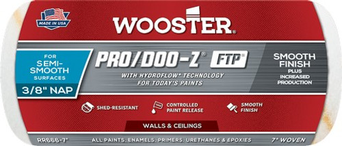 Wooster RR666 7" x 3/8" Nap Pro/Doo-Z FTP Roller Cover