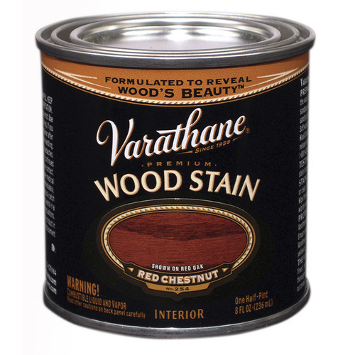 1/2 Pt Rust-Oleum 211802 Red Chestnut Varathane Oil-Based Interior Wood Stain