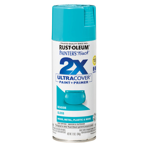 Rust-Oleum 334050 12oz Gloss Seaside 2X Ultra Cover Painters Touch Spray Paint