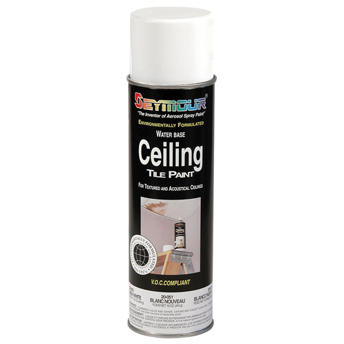 20 Oz Seymour 20-51 New White Ceiling Tile Paint Water-Based
