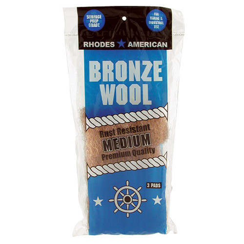 3 pad Homax 123101 Rhodes American Bronze Wool Medium, 3-Pack