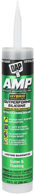 DAP 00765 9oz Clear AMP Gutter & Flashing Sealant