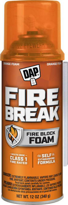 DAP 10012 12oz FireBreak Flame Resistant Foam Sealant