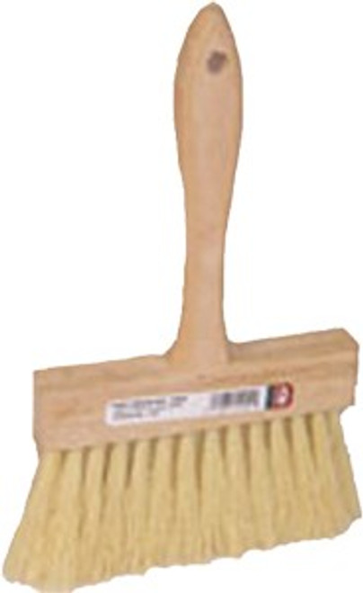 DQB 11950 6" x 3" Trim 2-Row White Tampico Paste Brush