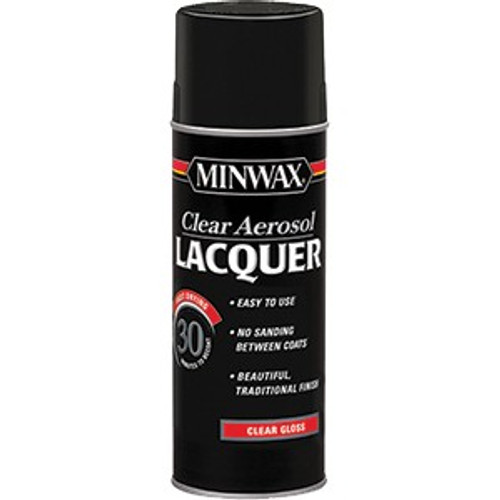 Minwax 15200 12oz Gloss Clear Brushing Lacquer Aerosol