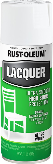 Rust-Oleum 1904830 11oz Gloss White Lacquer Specialty Spray Paint