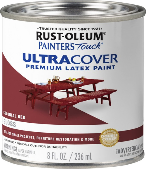 Rust-Oleum 1964730 .5pt Gloss Colonial Red Painters Touch Paint