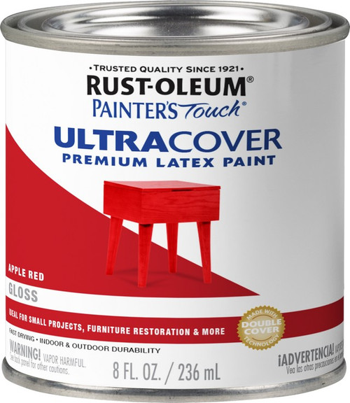 Rust-Oleum 1966730 .5pt Gloss Apple Red Painters Touch Paint