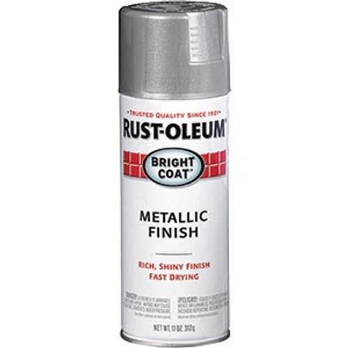 Rust-Oleum 7715830 12oz Bright Coat Aluminum Stops Rust Spray Paint