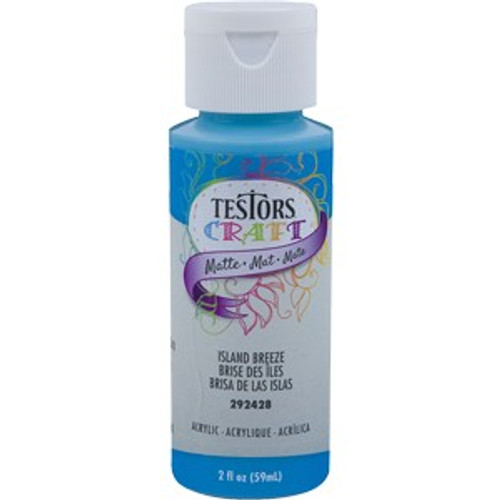 Testors Craft 292428A 2 Oz. Island Breeze Matte Acrylic Paint