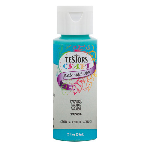2 Oz Rust-Oleum 297434 Paradise Testors Acrylic Craft Paint