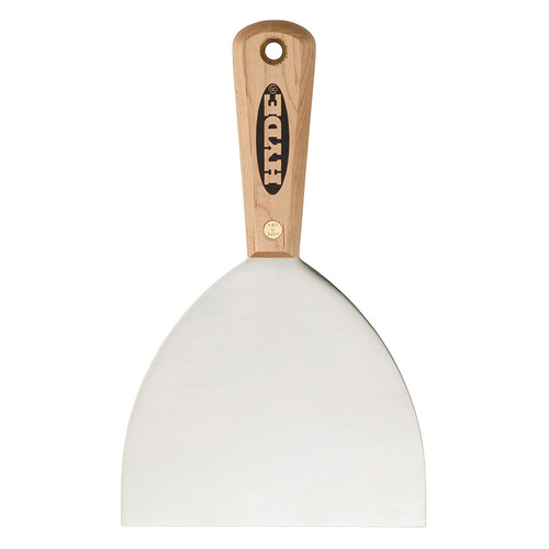5" Hyde 07760 Hyde Hardwood Handle Flexible Joint Knife, Carbon Steel Blade