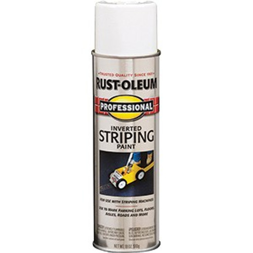 Rust-Oleum 2593838 18oz White Inverted Striping Spray Paint