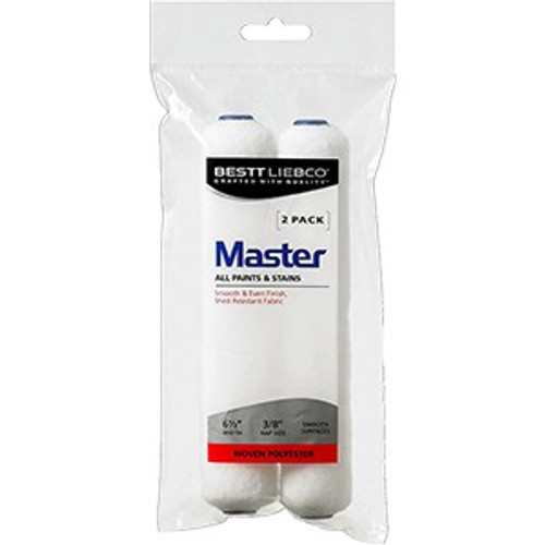 Bestt Liebco 559328000 6-1/2" x 3/8" Nap White Woven Mini Roller Covers (2pk)