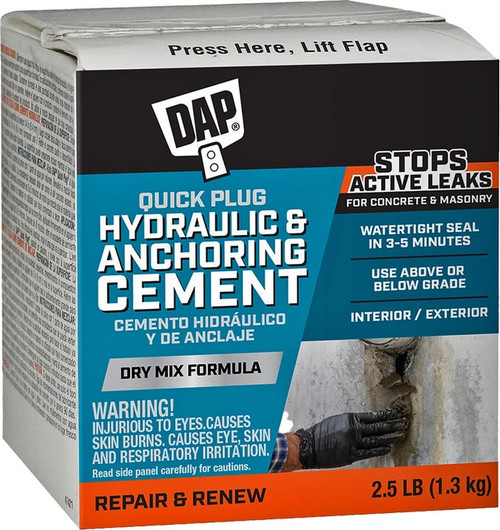 DAP 14084 2.5lb Quick Plug Hydraulic & Anchoring Cement
