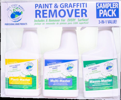 This Stuff Works TSWRSP 3 Pc Sample Kit: One each of TSW9, TSW2R and TSW3G 8 Oz. Graffiti Remover Spray Bottles