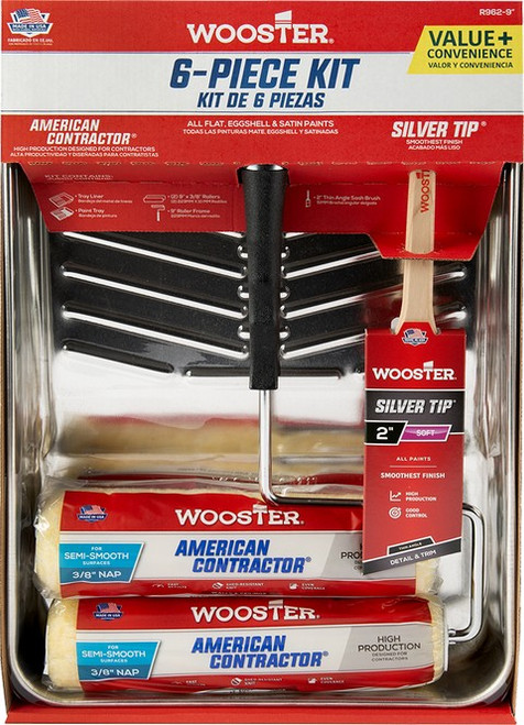 Wooster R962 American Contractor Roller Kit (8pc)