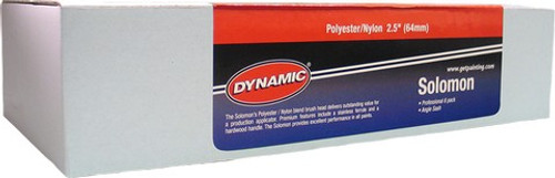 Dynamic 19961 2-1/2" (64mm) Solomon Angled Sash Nylon Polyester Paint Brush (6pk)