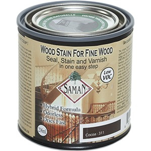 Saman SAM-311-8 236ml(8 oz.) Cocoa Seal Stain And Varnish