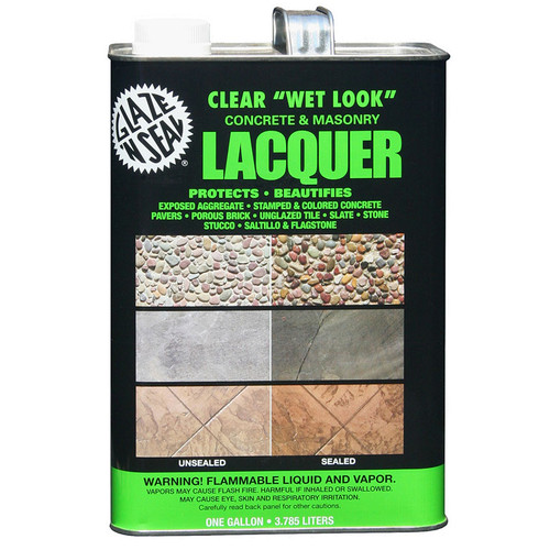 1 Gal Glaze 'N Seal 123 Clear Glaze 'N Seal Original “Wet Look” Concrete and Masonry Lacquer Sealer