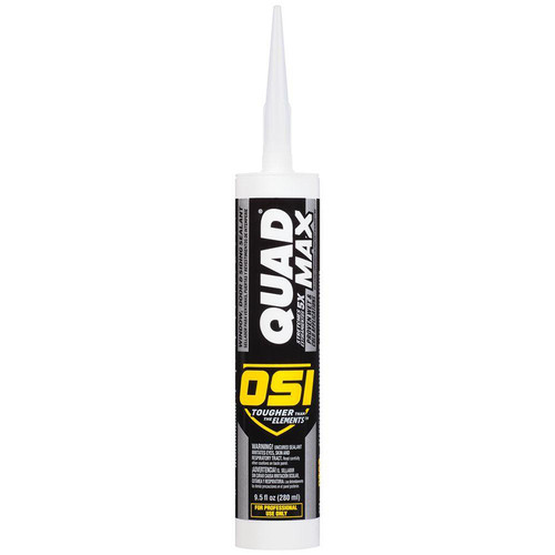 9.5 Oz OSI 1868684 White 001 Quad Max Window, Door & Siding Sealant - Case of 12