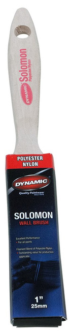 Dynamic 99013 1" (25mm) Solomon Flat Beavertail Nylon Polyester Brush