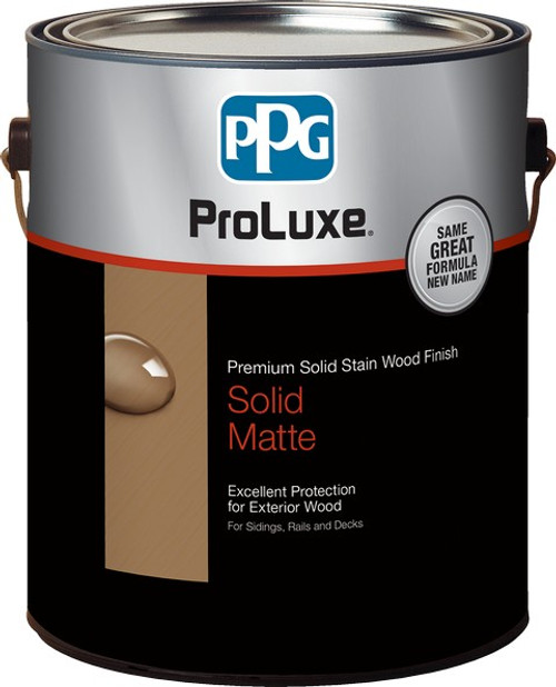 ProLuxe SIK710-110 1gal Lt Base Lt. Base Premium Solid Stain Wood Finish Matte