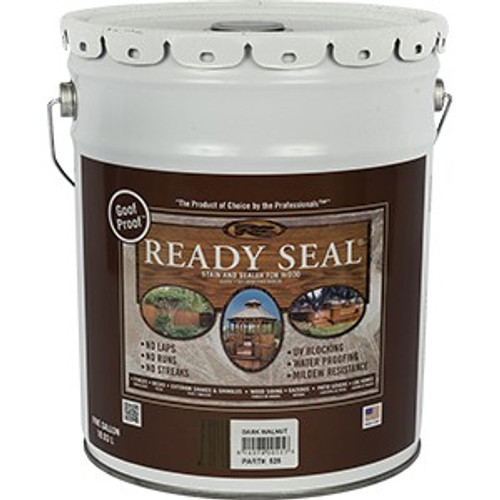 Ready Seal 525 5G Dark Walnut Stain & Sealer for Wood