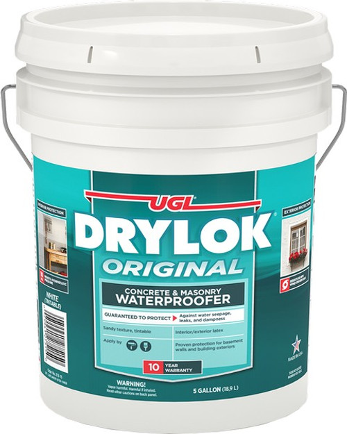 Drylok 27515 5gal White Original Latex Concrete  Masonry Waterproofer