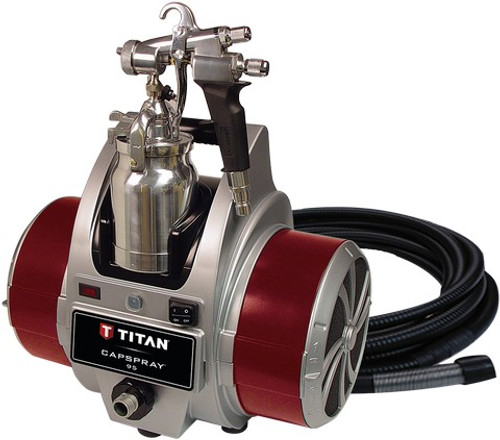 Titan 0524032 Capspray 95 HVLP 4-Stage Paint Sprayer w/Maxum II Gun  30' Hose