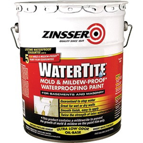 Zinsser 05000 5G Watertite Mold & Mildew Proof Waterproofing Paint