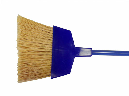 Angle Broom Complete with Blue Metal Handle