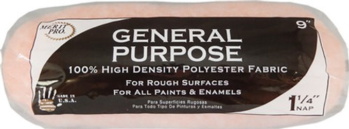 Merit Pro 00093 9" General Purpose 1-1/4" Nap Roller Cover