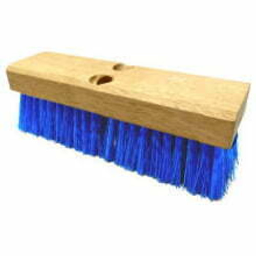 Blue Stiff Plastic Deck Scrub Brush