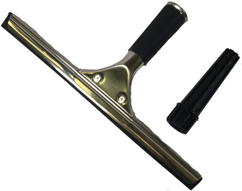 Stainless Steel Window Squeegee w/Threaded Adapter