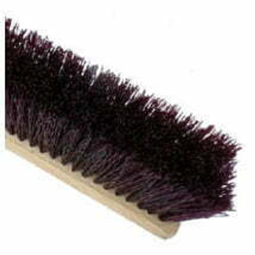 Maroon Crimped Polypropylene Garage Brush - Plastic Block