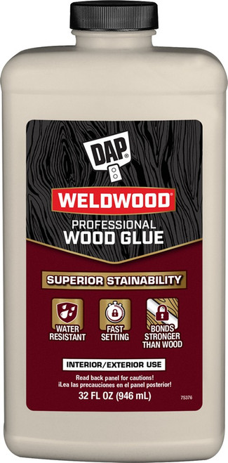 DAP 00482 32oz Weldwood Professional Wood Glue (6pk) - 6ct. Case