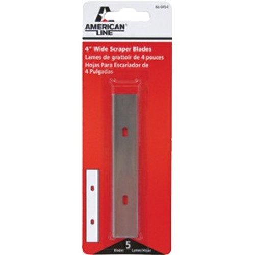 American Line 66-0454 4" Wide Blade Scraper Blades (5pk)