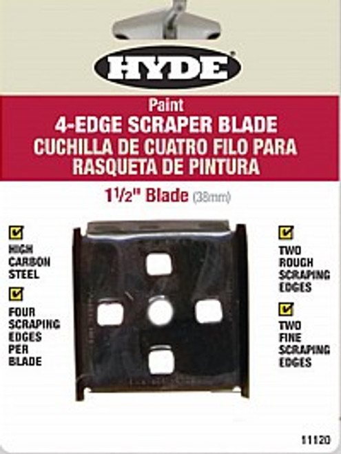 Hyde 11120 1-1/2" 4-Edge Scraper Replacement Blade For 10260 & 10530