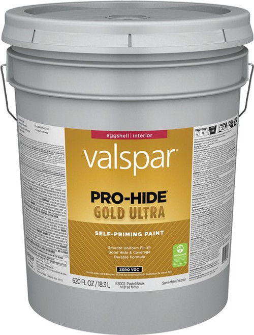 Valspar 62002.008 5gal Eggshell Finish Pastel Base Pro-Hide Gold Ultra Interior Paint