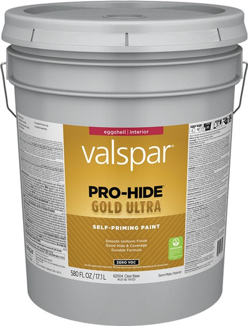Valspar 62004.008 5gal Eggshell Finish Clear Base Pro-Hide Gold Ultra Interior Paint