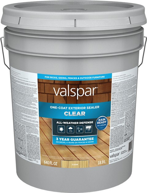 Valspar VL1028070-20 5gal Clear One-Coat Exterior Sealer