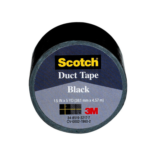 38.1mm x 4.57m 3M 1005 Black Scotch Duct Tape Duct Tape