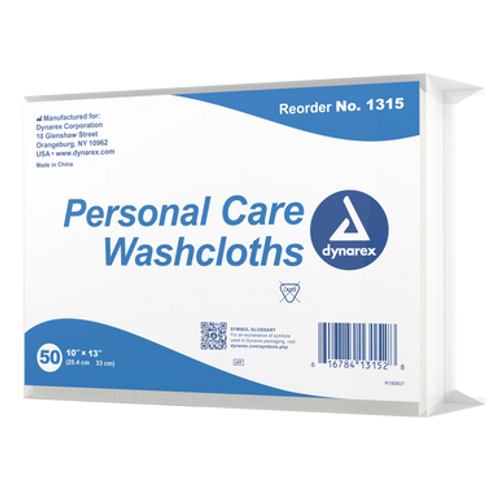 Personal Care Washcloth, 10"x 13", 10/50/Cs