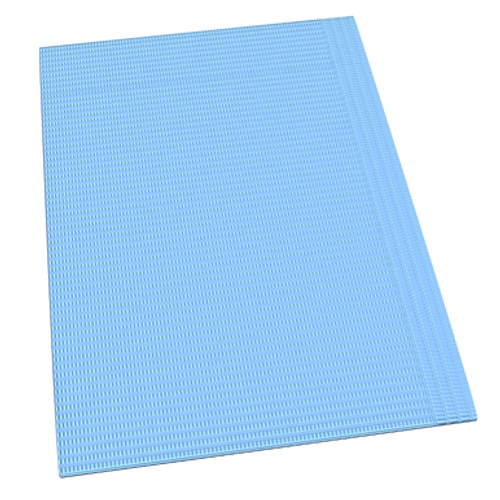 Dental Bibs - Blue, 17 3/4" x 12 7/8", 500/cs