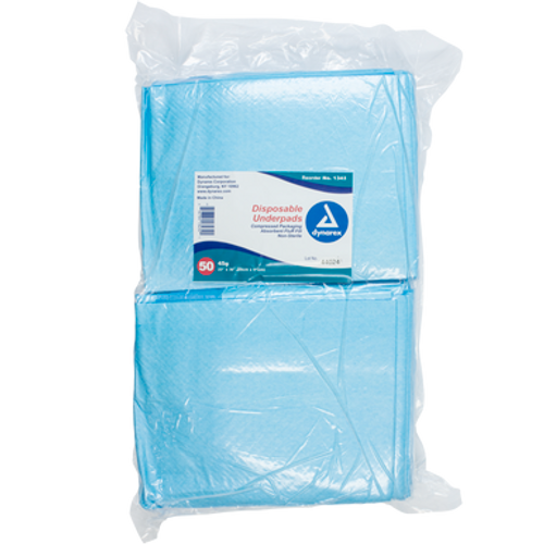 Disposable Underpads, 23 x 36 (45 g), 3/50/Cs