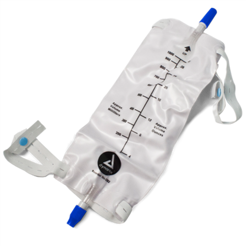 Urinary Leg Bag - Large, Large, 1000ml w/valve, 4/12/Cs