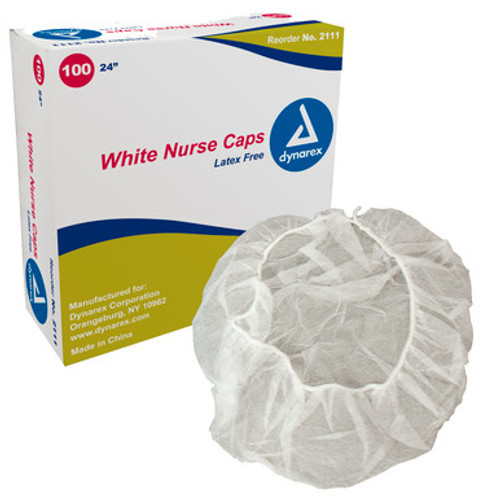 Nurse Cap O.R., 24", White, 5/100/Cs