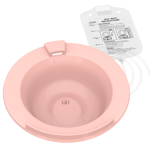 Sitz bath mauve w/attachment & instructions, 10/cs