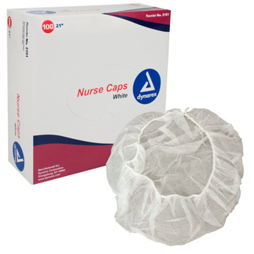 Nurse Cap O.R., 21", White, 5/100/Cs